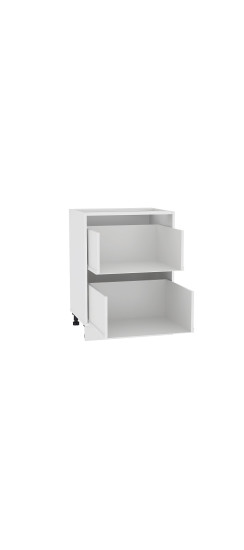 Каркас нижнего шкафа с 2-мя ящиками Н 602 | Белый, ЛДСП