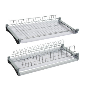 Посудосушитель 2-х уровневый, цвет: Хром
