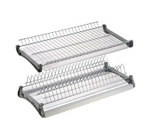 Посудосушитель 2-х уровневый, нержавеющая сталь, цвет: Хром
