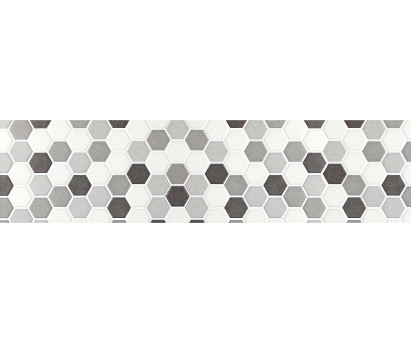 Фартук для кухни «Монохромные соты» | ХДФ с у/ф печатью, 2440*610