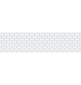 Фартук для кухни «Белая классическая плитка»