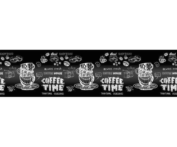 Фартук для кухни «Кофе time» | ХДФ с у/ф печатью, 2440 мм