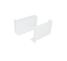 Декоративная накладка ABS (компл. 2 шт.), цвет: Белый