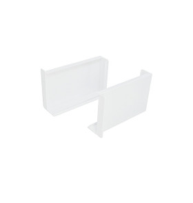 Декоративная накладка ABS (компл. 2 шт.), цвет: Белый