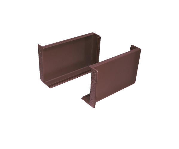 Декоративная накладка ABS (компл. 2 шт.) | Пластик, Венге, 39*17*70 мм