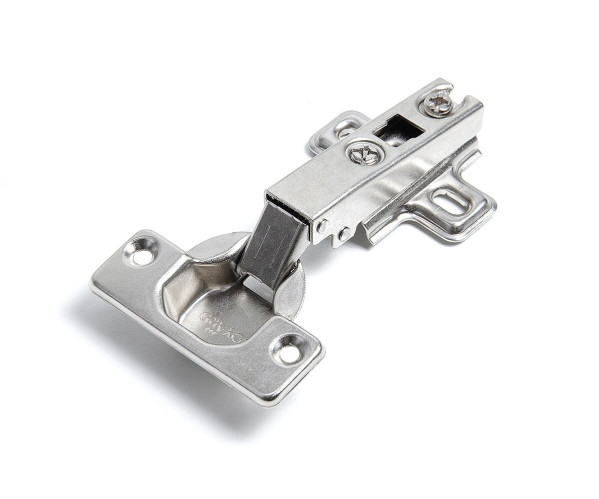 Петля Slide-on накладная без амортизатора D35 90° (с отв. планкой, угол откр. 105°) | Сталь, Накладные