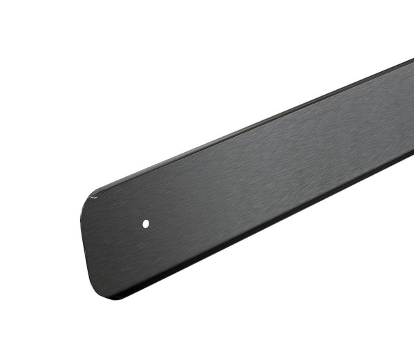 Планка для столешницы торцевая универсальная (R9) | МатЧерный, Торцевая