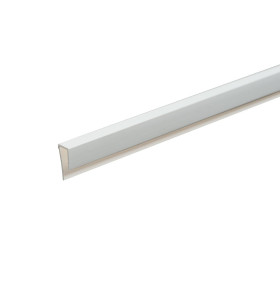 Планка для стенпанели торцевая ПВХ, цвет: Белый