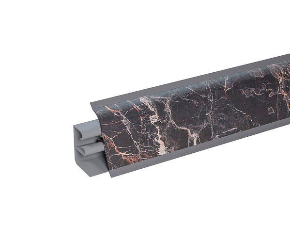 Плинтус для столешницы АР-740 | Мрамор черный, Влагостойкий