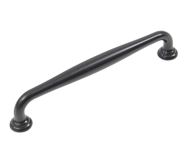 Ручка скоба мебельная URSULA RS433BL.4 | Матовый черный, 160 мм