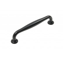 Ручка скоба мебельная URSULA RS433BL.4, цвет: BL Матовый черный