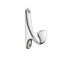 Крючок мебельный одинарный, цвет: Хром