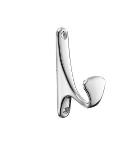Крючок мебельный одинарный, цвет: Хром