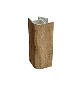 Угол для цоколя ПВХ 90 гр., цвет: Дуб Вотан