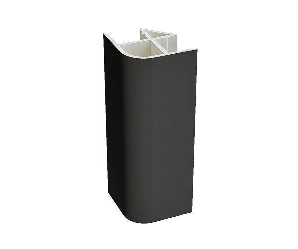 Угол для цоколя ПВХ 90 гр. Graphite