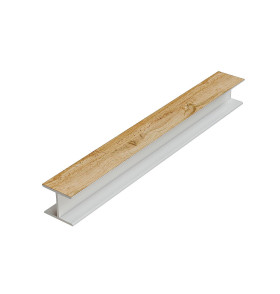 Соединительный элемент для цоколя ПВХ 180 гр., цвет: Дуб Вотан