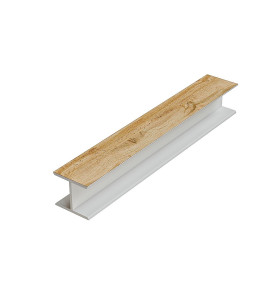 Соединительный элемент для цоколя ПВХ 180 гр., цвет: Дуб Вотан