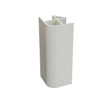 Угол для цоколя ПВХ 90 гр., цвет: Белый