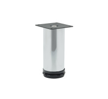 Опора мебельная круглая ОМ-220, цвет: Хром