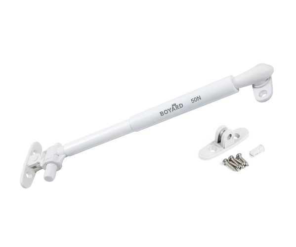 Газовый лифт с регулируемым доводчиком 50N | Белый, характеристики