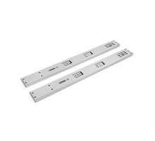 Направляющая шариковая DB с доводчиком (компл. 2 шт), цвет: Цинк