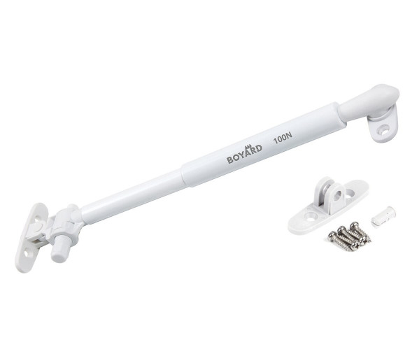 Газовый лифт с регулируемым доводчиком 100N | Белый, характеристики