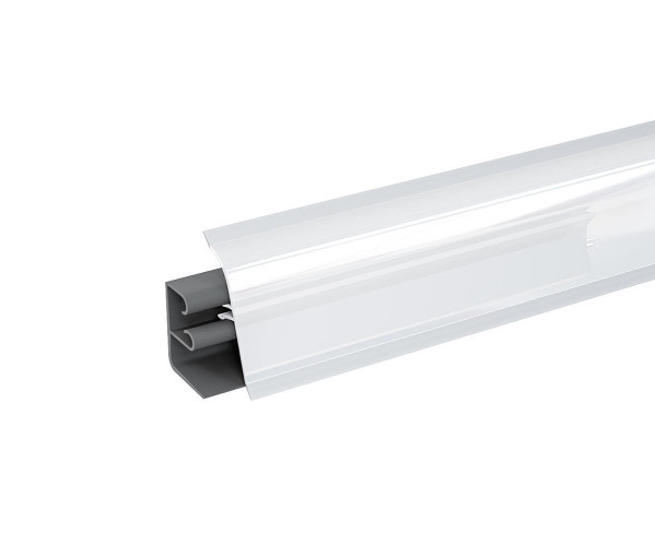 Плинтус для столешницы АР-740 | Белый глянец, влагостойкий