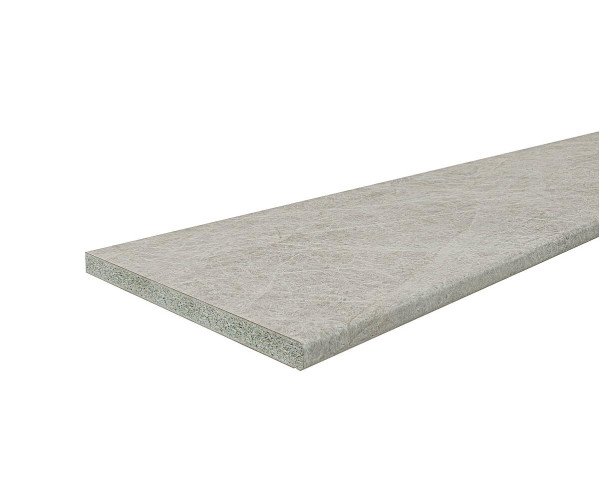 Столешница Hard-38U Прямая (упак.) | Кварц белый, Влагостойкая ДСП