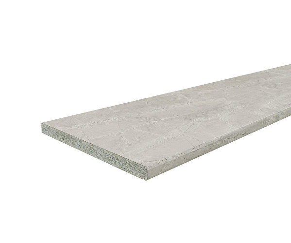 Столешница Hard-38U Прямая (упак.) | Кварцит Бьянко, 38 мм