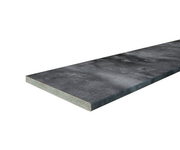 Столешница Hard-38U Прямая (упак.) | Черный детройт, 38 мм