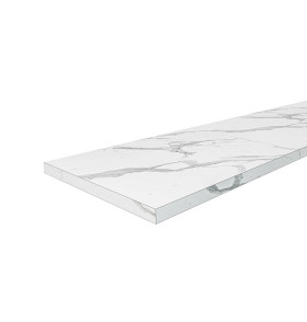 Столешница Hard-38 кромка с 4-х сторон Прямая, цвет: Гранит белый