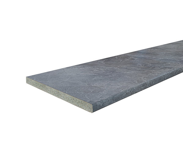 Столешница Hard-38U Прямая (упак.) | Мрамор серый, 38 мм