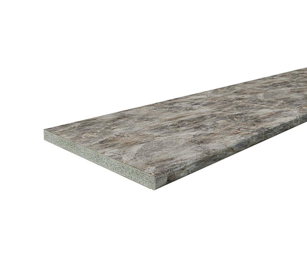 Столешница Hard-38U Прямая (упак.) | Мрамор дымчатый, 38мм