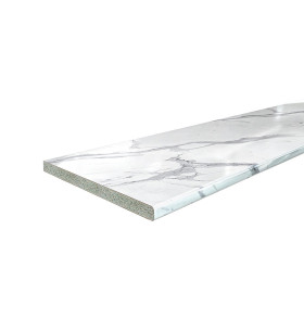 Столешница Hard-38U Прямая (упак.), цвет: Гранит белый глянец