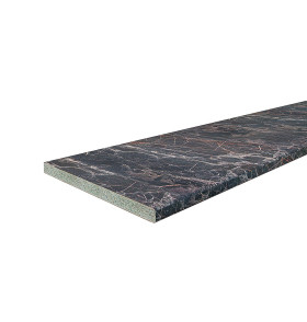 Столешница Hard-38U Прямая (упак.), цвет: Мрамор черный