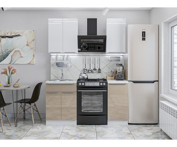 Столешница Hard-38U Прямая (упак.) | Пирит светлый, Влагостойкая ДСП