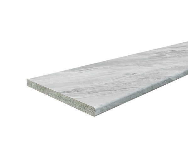 Столешница Hard-38U Прямая (упак.) | Снежный мрамор, 38мм