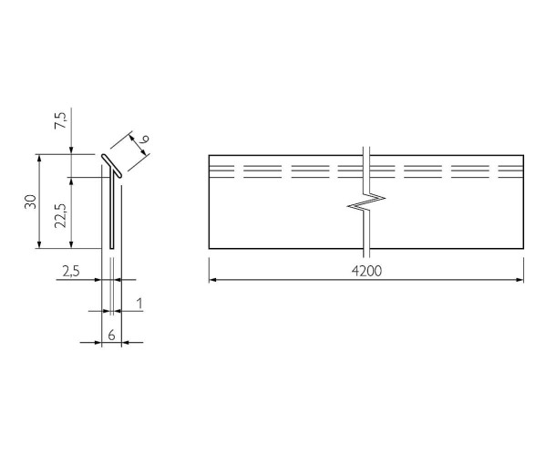 Универсальный гибкий уплотнитель АР-632 | Черный, ПВХ