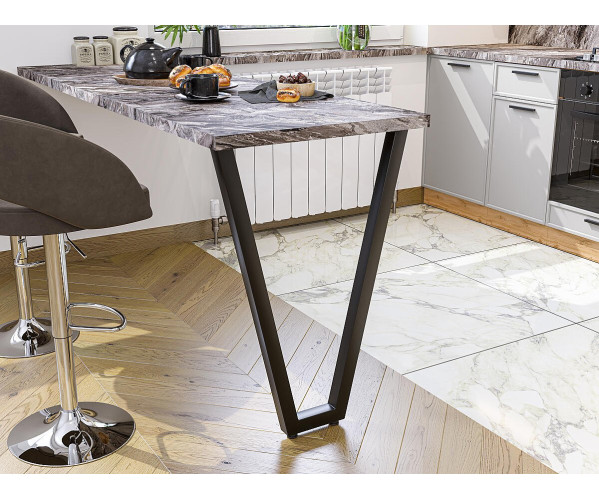 Подстолье Лофт V-образное регулируемое | Черный муар, характеристики