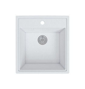 Мойка врезная Vivat 465021 1Ч, цвет: МатБелый