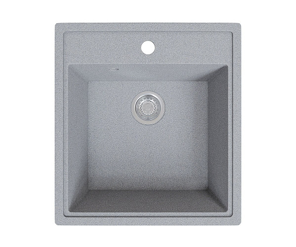 Мойка врезная Vivat 465021 1Ч | Искусственный камень, МатСерый