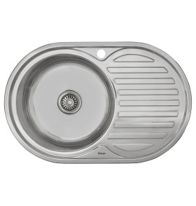 Мойка врезная Vivat 775016/0,6 1Ч1К (левая), цвет: Глянец