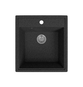 Мойка врезная Vivat 465021 1Ч, цвет: МатЧерный