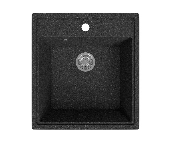 Мойка врезная Vivat 465021 1Ч | Искусственный камень, МатЧерный