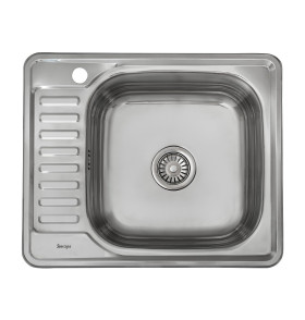 Мойка врезная 584818/0,8 1Ч1К (правая), цвет: Глянец