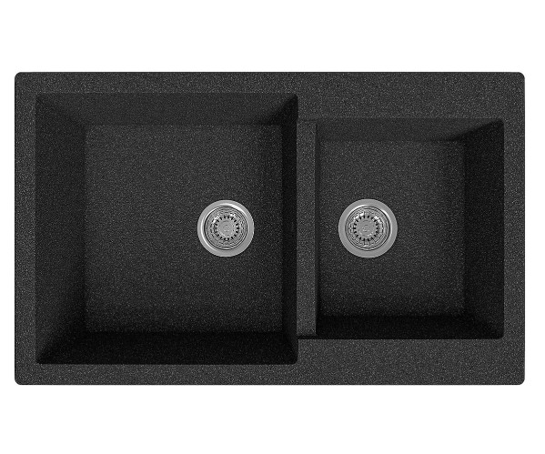 Мойка врезная Vivat 765020 2Ч, МатЧерный, характеристики