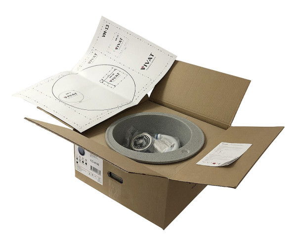 Мойка врезная Vivat 4718 1Ч, МатБелый, характеристики