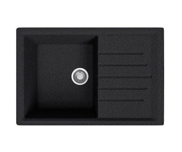 Мойка врезная Vivat 754919 1Ч1К | Искусственный камень, МатЧерный