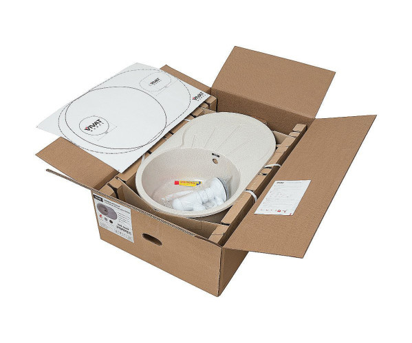 Мойка врезная Vivat 734619 1Ч1К, Серый, характеристики