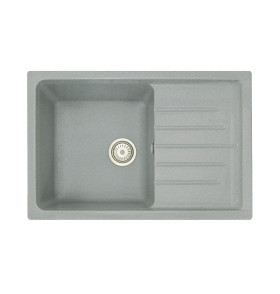 Мойка врезная Vivat 754919 1Ч1К, цвет: Серый